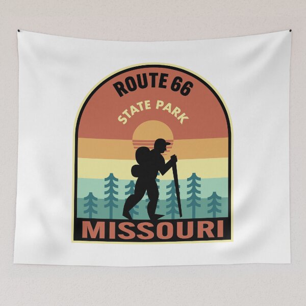 Item preview, Route 66 State Park Missouri Retro Hiking designed and sold by HalpinDesign.