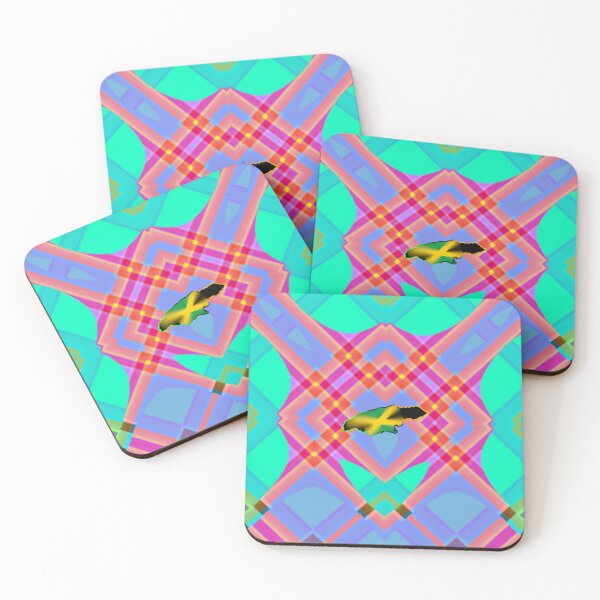 Item preview, UNFORGETTABLE WEST INDIES CHRISTMAS SOUVENIRS - UNIQUE ABSTRACT CARIBBEAN GEOMETRIC PATTERN - GREATJAMAICAN VIBES FLAG INSPIRATION designed and sold by Ralek.