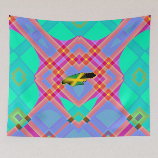 Item preview, UNFORGETTABLE WEST INDIES CHRISTMAS SOUVENIRS - UNIQUE ABSTRACT CARIBBEAN GEOMETRIC PATTERN - GREATJAMAICAN VIBES FLAG INSPIRATION designed and sold by Ralek.