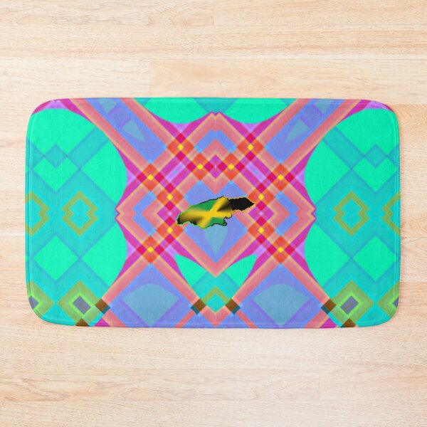 Item preview, UNFORGETTABLE WEST INDIES CHRISTMAS SOUVENIRS - UNIQUE ABSTRACT CARIBBEAN GEOMETRIC PATTERN - GREATJAMAICAN VIBES FLAG INSPIRATION designed and sold by Ralek.