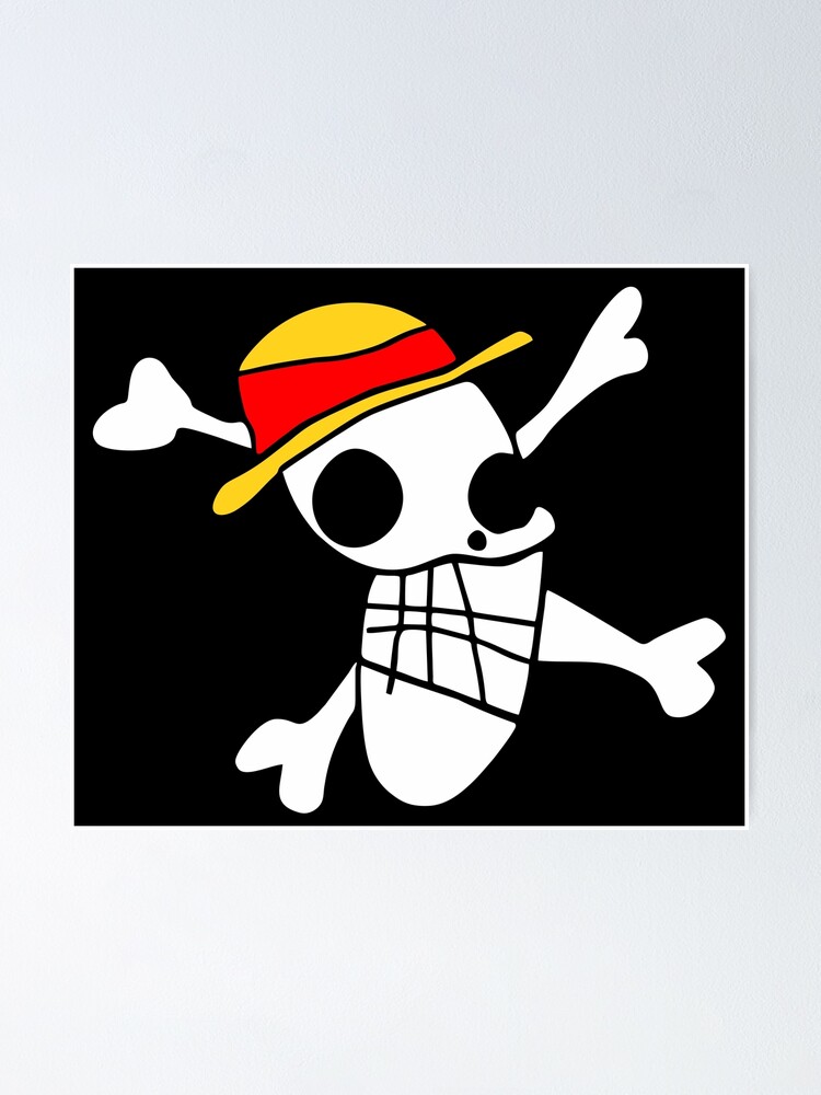 "LUFFY FLAG" Poster for Sale by crystalwarrior Redbubble