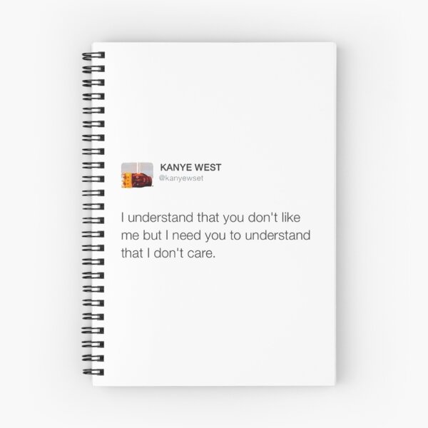 Item preview, Kanye tweet: I don't care designed and sold by SunkBubble.