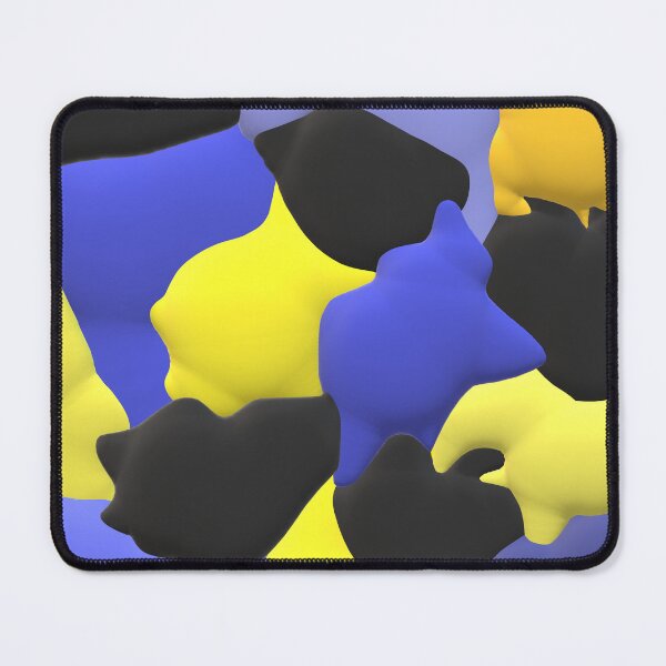 Item preview, Bee Inspired. Yellow, Blue and Black Bumblebee Pattern. designed and sold by ArtByLM.