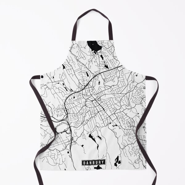 Item preview, Danbury, Connecticut Street Map designed and sold by InkistPrints.