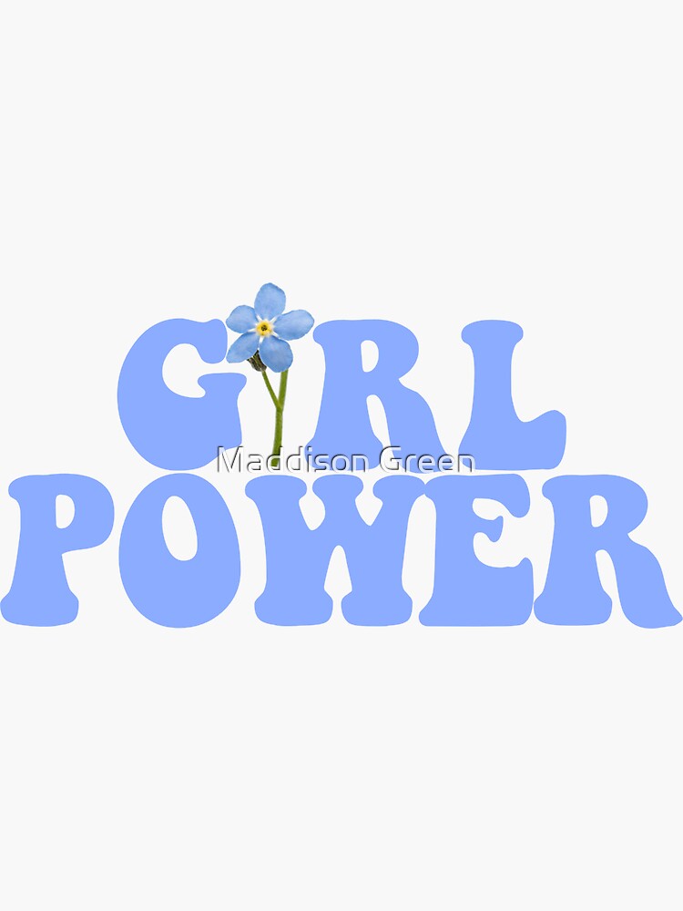 Thumbnail 3 of 3, Sticker, GIRL POWER - Style 13 designed and sold by maddisonegreen.