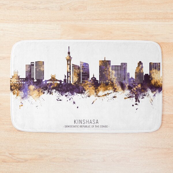 Item preview, Kinshasa Democratic Republic of the Congo Skyline designed and sold by ArtPrints.
