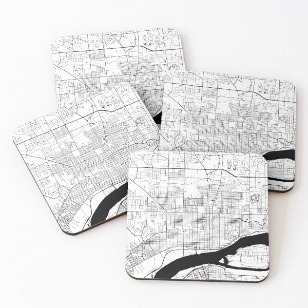 Item preview, Davenport, Iowa Street Map designed and sold by InkistPrints.