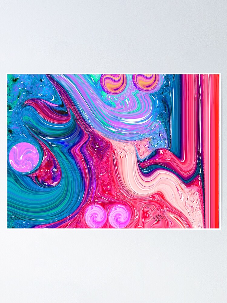 Alternate view of Al Mateen Allah name Painting Poster