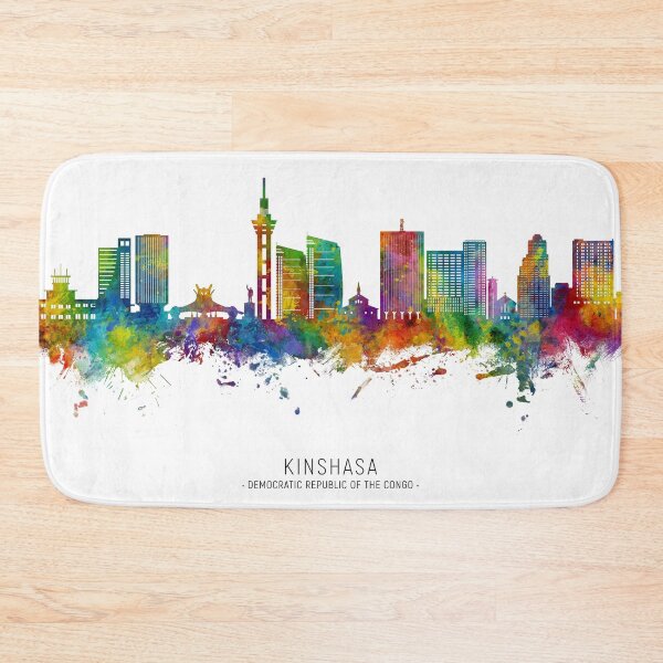 Item preview, Kinshasa Democratic Republic of the Congo Skyline designed and sold by ArtPrints.