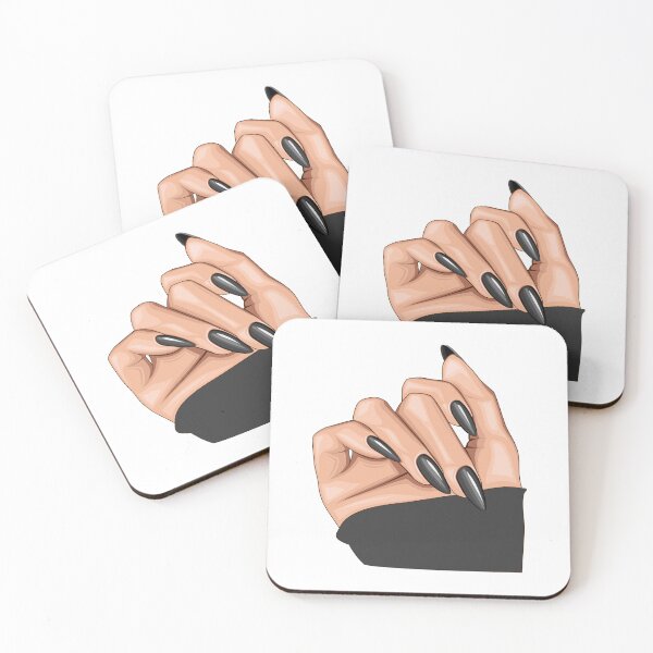 Item preview, black nails designed and sold by assiya-fashion.