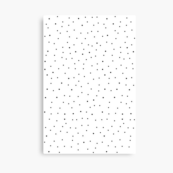 Random Dots on White Canvas Print