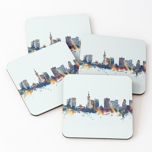Item preview, Kinshasa Democratic Republic of the Congo Skyline designed and sold by ArtPrints.