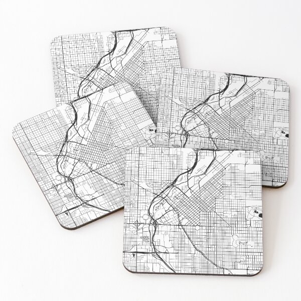 Item preview, Denver, Colorado Street Map designed and sold by InkistPrints.