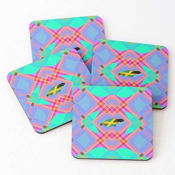 Item preview, UNFORGETTABLE WEST INDIES CHRISTMAS SOUVENIRS - UNIQUE ABSTRACT CARIBBEAN GEOMETRIC PATTERN - GREATJAMAICAN VIBES FLAG INSPIRATION designed and sold by Ralek.