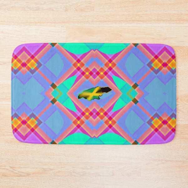 Item preview, UNFORGETTABLE WEST INDIES CHRISTMAS SOUVENIRS - UNIQUE ABSTRACT CARIBBEAN GEOMETRIC PATTERN - GREATJAMAICAN VIBES FLAG INSPIRATION designed and sold by Ralek.