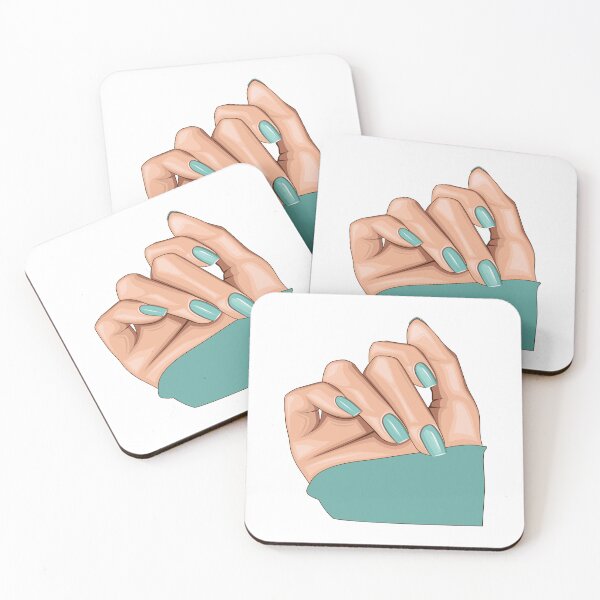 Item preview, blue nails designed and sold by assiya-fashion.