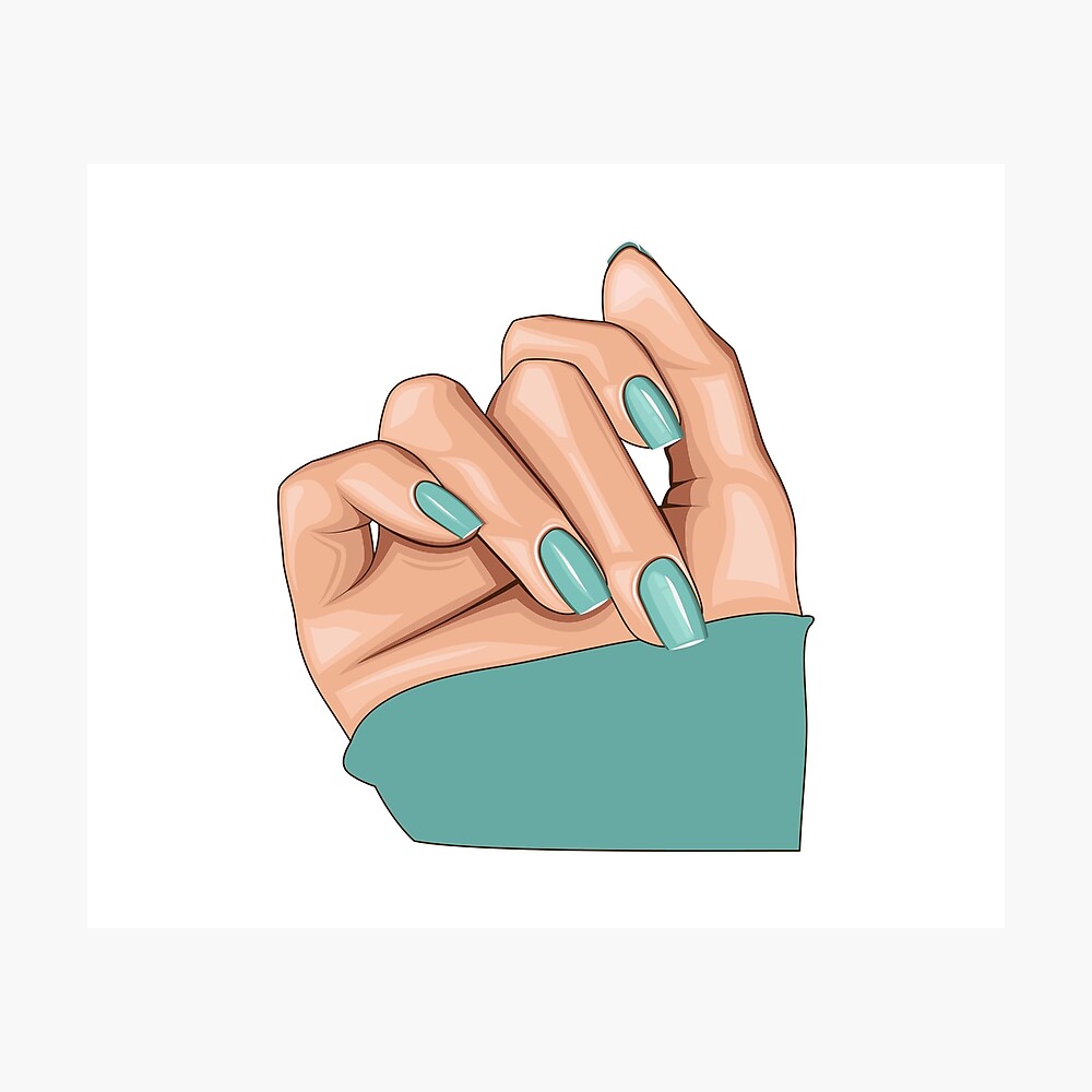 blue nails Poster