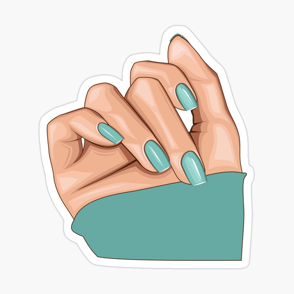 blue nails Poster