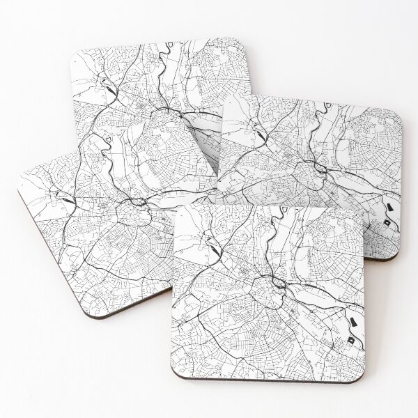 Aperçu de l'œuvre Derby, England Street Map créée et vendue par InkistPrints.
