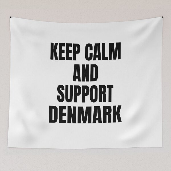 Item preview, Keep Calm And Support Denmark - World Cup designed and sold by Nepaz-Designs.