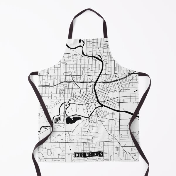 Item preview, Des Moines, Iowa Street Map designed and sold by InkistPrints.