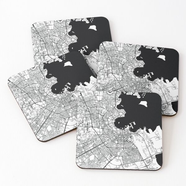 Item preview, Doha, Qatar Street Map designed and sold by InkistPrints.