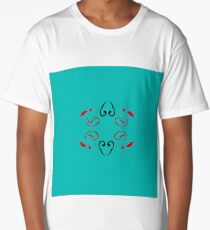 Design elements folk blue Long T-Shirt
