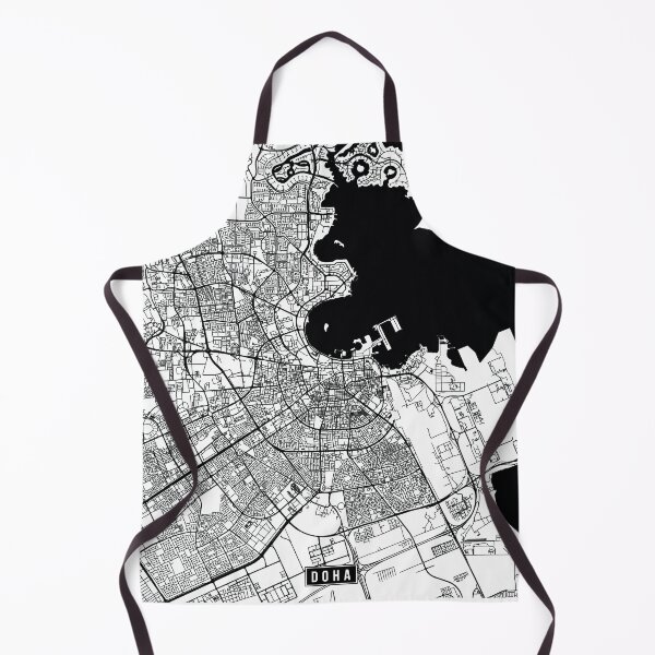 Item preview, Doha, Qatar Street Map designed and sold by InkistPrints.