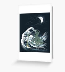 The Wave Off R'lyeh Greeting Card