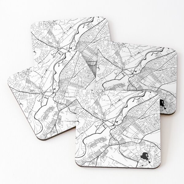 Item preview, Doncaster, England Street Map designed and sold by InkistPrints.
