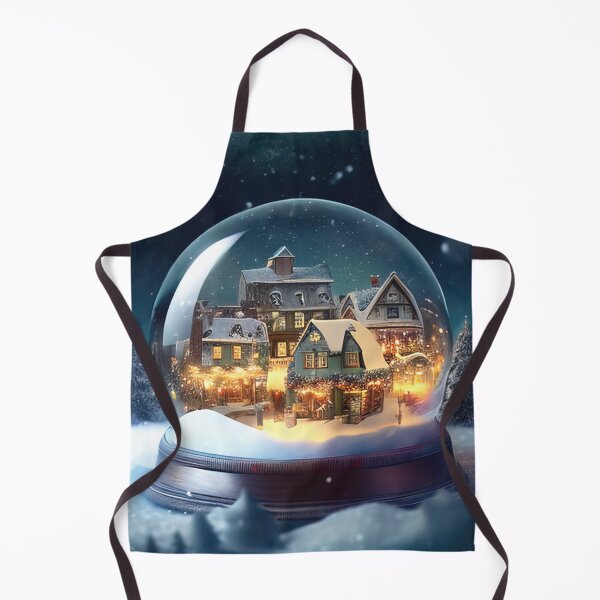 Item preview, Winter village inside a christmas snow globe designed and sold by XmasPatterns.
