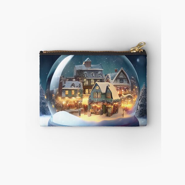 Item preview, Winter village inside a christmas snow globe designed and sold by XmasPatterns.