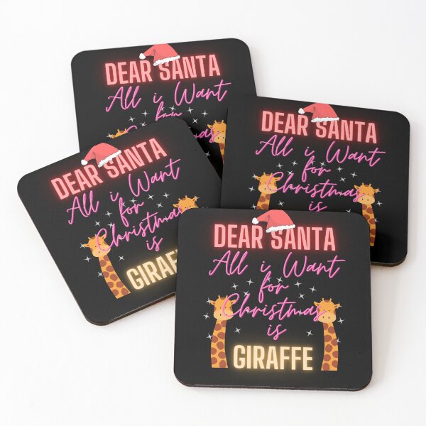 Item preview, Dear Santa All I Want For Christmas Is Giraffe designed and sold by Noussairox.