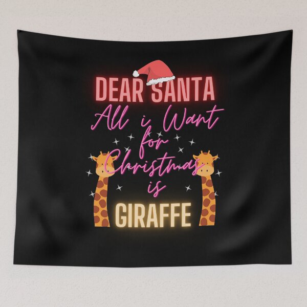 Item preview, Dear Santa All I Want For Christmas Is Giraffe designed and sold by Noussairox.