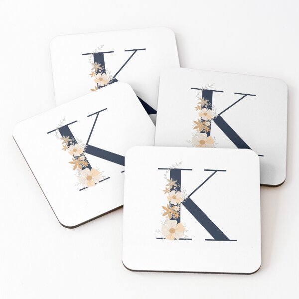 Item preview, Letter K monogram dark blue designed and sold by Bon-mots-jkd.
