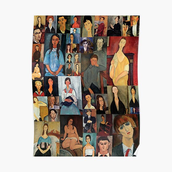 Modigliani Collage Poster