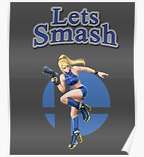 Zero Suit Samus Smash Bros Poster