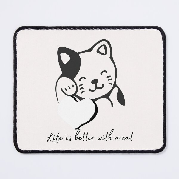 Item preview, Life is better with a cat designed and sold by ColourTrials.