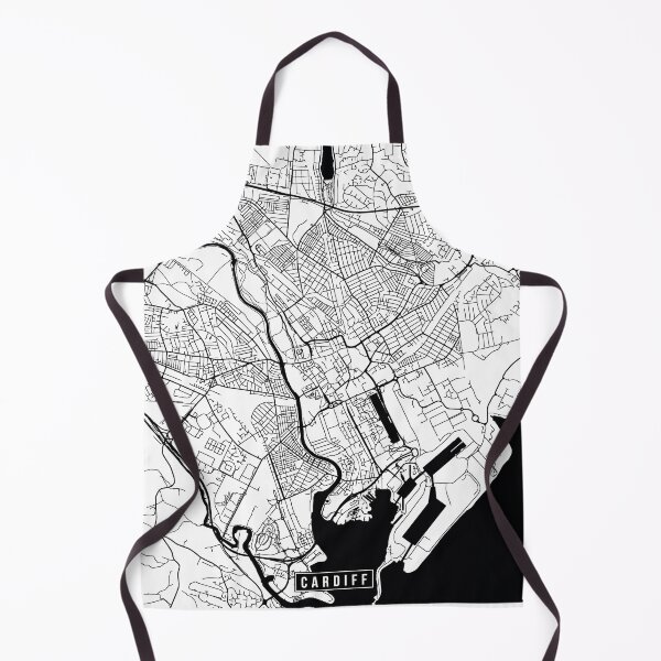 Item preview, Cardiff, England Street Map designed and sold by InkistPrints.