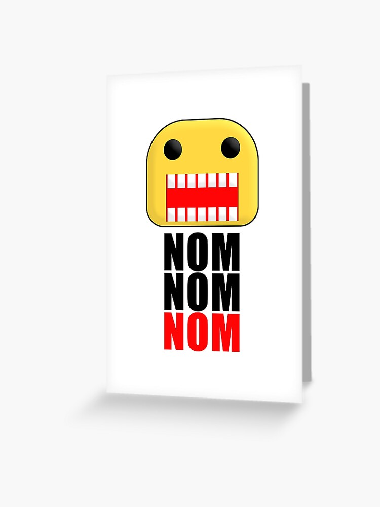 Roblox Feed The Noob Greeting Card By Jenr8d Designs Redbubble - smiley taco roblox