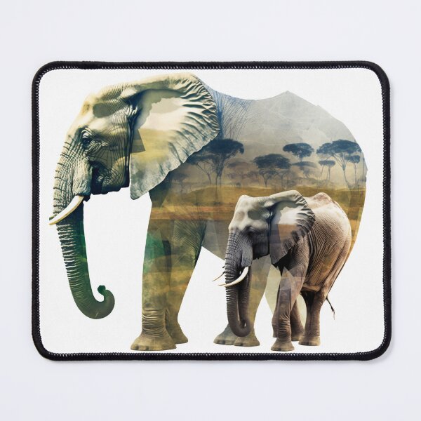 Item preview, Elephants in African Wildlife Backdrop designed and sold by TheDigitalAnvil.