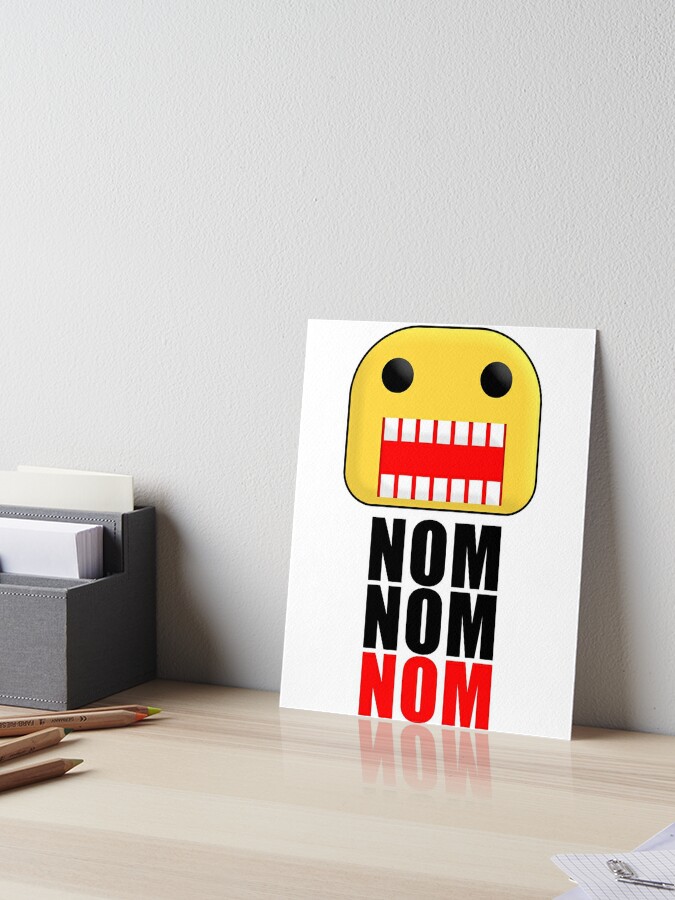 Roblox Feed The Noob Art Board Print By Jenr8d Designs Redbubble - roblox noob heads tapestry by jenr8d designs redbubble