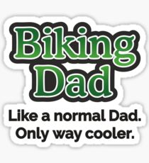 Biking Dad Sticker