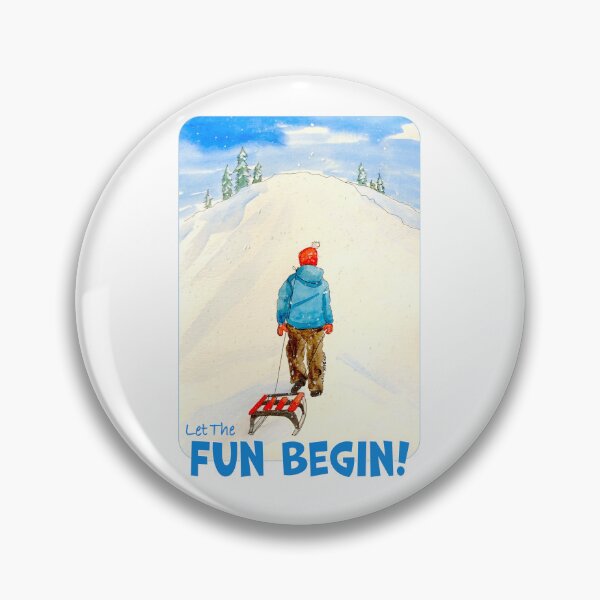 Item preview, Sledding, Let The Fun Begin! designed and sold by MMc Buck.