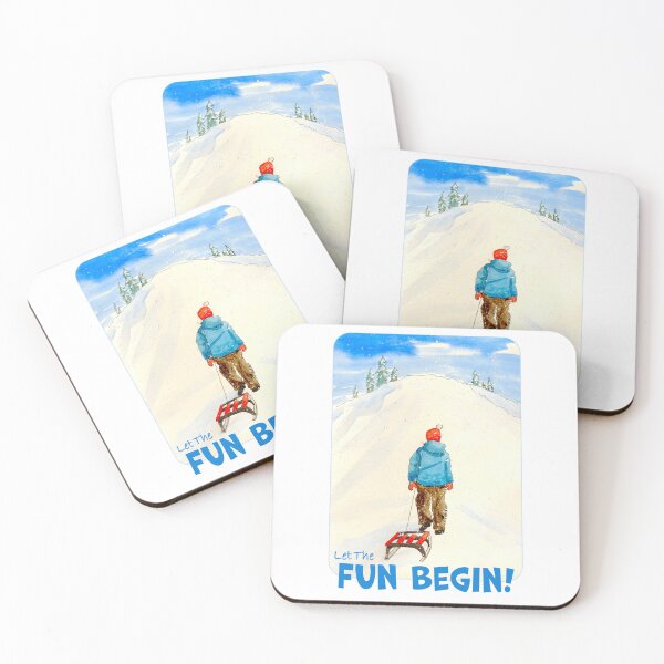 Item preview, Sledding, Let The Fun Begin! designed and sold by MMc Buck.