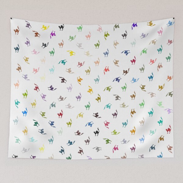 Item preview, Color Cat Pattern designed and sold by Pixel4Art.