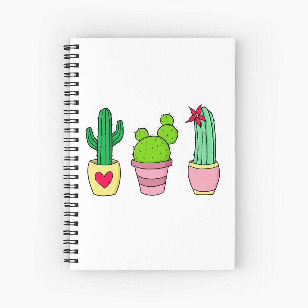 Cute Cacti Spiral Notebook
