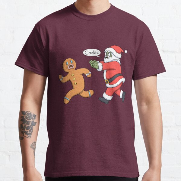 zombie santa and gingerbread man Classic T-Shirt
