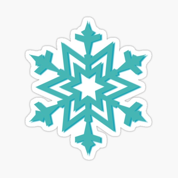 Festive Snowflake Sticker