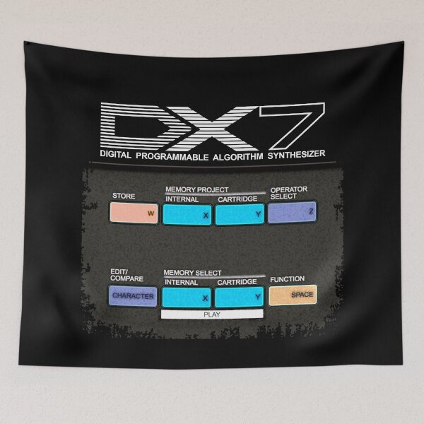 Item preview, DX7 Synthesizer FM 80's - 80s synth -  FM Synthesizer - Digital Programmable Algorithm Synthesizer designed and sold by RazzArt.